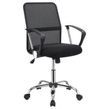 Black Swivel Office Chair with Casters B062P153790