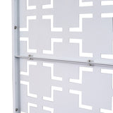 Outdoor & Indoor Privacy Metal Privacy 76" H48" W, Freestanding Decorative Privacy W465P193207
