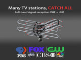TA-851 Plus 360&degRotation UV Dual Frequency 45-860MHz 22-38dB 42.65ft cable Outdoor Antenna 87432944