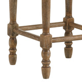 Beige and Weathered Oak Nailhead Trim Counter Height Stools B062P181300