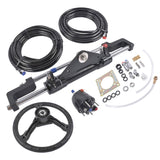 HO5124 468 Complete Marine Hydraulic Steering System w/ 2 x 24ft Hoses 08765647