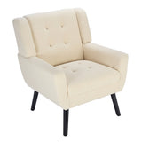 Modern Soft Teddy Material Ergonomics Accent Chair Living Room Chair Bedroom Chair Home Chair With W676P172468