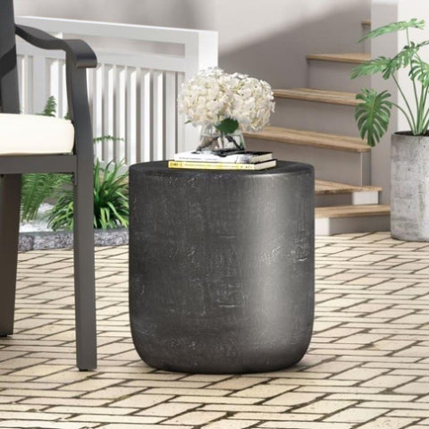 ZUN Outdoor LightWeight Concrete Side Table 73448.00