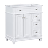 ZUN 30" Bathroom Vanity Cabinet without Sink, Free Standing Vanity with 2 Drawers& Soft Closing Doors, 23199631