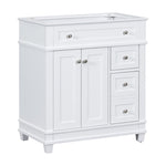 ZUN 30" Bathroom Vanity Cabinet without Sink, Free Standing Vanity with 2 Drawers& Soft Closing Doors, WF321940AAK