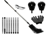 10.5FT Gutter Cleaning Brush With Telescoping Handle Rain Gutter Cleaner Extendable Gutter Cleaning 32898423