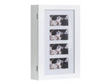 Simple PVC Wood Grain Coating Photo Storage Damp-proof Jewelry Mirror Cabinet White 43628308