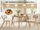 Set of 2 Dining Chair Set , Teddy Velvet Upholstery & Plush Padded Design 44117233