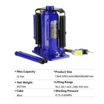 ZUN Pneumatic Air Hydraulic Bottle Jack with Manual Hand Pump 12 Ton Heavy Duty Auto Truck Travel W1239124003