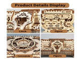 3D Wooden Puzzle model Kits Antique Jewel Box DIY Home Decoration Model Birthday or Christmas Gifts 20685023