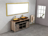 84 x 48 Inch LED Bathroom Mirror with Aluminum Frame, Wall Mounted Vanity Mirror, Anti-Fog, Memory, W2287P279338