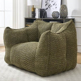 Sofa chairs with highly resilient foam for living rooms and bedrooms, comfortable square lazy, W1996P252266