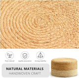 Handmade Woven Foot Stool Natural Seagrass Ottoman for Home Decor & Seating 94592344