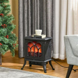 ZUN 750W/1500W 17 inch Electric Fireplace Heater （Prohibited by WalMart） 47060231