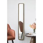 ZUN 47" x 8" Full Length Mirror with Antique Gold Metal Frame, Long Mirror for Hallway Living Room W2078124332