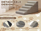 5-Step Dog Stairs Steps for High Bed, Pet Steps for Small Dogs and Cats, Non-Slip Removable Washable 93679291