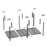 ZUN 3x6 Overhead Garage Storage Rack, Heavy Duty Adjustable Ceiling Mounted Storage Racks, 750LBS Weight 93039307