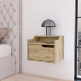 ZUN Nolan Macadamia Dual-Shelf Display Nightstand B062P175141