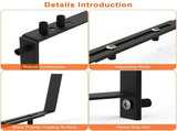 Adjustable Heavy-Duty Iron Planter Bracket 6.1-11.6" Extendable Tray 2.36-6.9" Two-Level 76808044