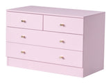 Modern Simple 4-Drawer Dresser Nightstand PINK 03881898