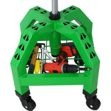 Pneumatic 360 Degree Swivel Mechanics Rolling Creeper Seat, Heavy Duty Rolling Mechanics W46590154