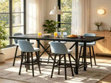 62.99 Inch Counter Height Farmhouse Bar Table Rectangular Pub Table for Kitchen 37133710