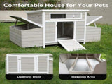 Large Wooden Chicken Coop Outdoor Hen House Poultry Cage for Outdoor with 2 Sides Nesting Boxes W2326P486262