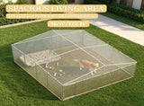 Silver 13' x 13' x 6.5' Outdoor Pet Kennel Waterproof Roof for Small & Medium Dogs 37420580