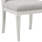 Light Grey and Weathered White Padded Side Chair B062P209266