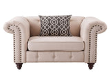 Aurelia Beige Linen Chair W/Pillow B2726P255739