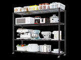 Heavy Duty Shelves 46.06" W Wire Shelving Unit with Wheels 800LBS NSF Metal Shelves for 80943192