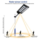 ZUN Outdoor Commercial LED Solar Street Light IP67 Dusk-to-Dawn Road Lamp 98608039