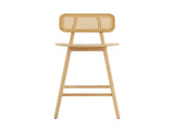 Bari Indoor Wood Barstool, Natural Finished, Set of 2 N775P264463N