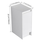 ZUN 12" Freestanding Bathroom Storage Cabinets,Soft Close Doors,Floor Mounting Design, W999P251808