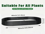 Galvanized Raised Garden Bed 8x4x1ft - Heavy Duty Metal Planter Box for Vegetables, Herbs & Flowers, W840P499238