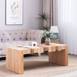 48.2" Rectangular Center Table for Living Room Stylish rectangular coffee table blends rustic W2729P309445