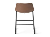 Set of 2 30" Cedric Faux Leather Barstool Vintage Brown 57583.00