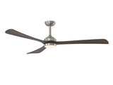 62" 3PCS Solid Wood Blades Ceiling Fan with Lights Remote Control,Quiet DC Motor 3 Blade Ceiling W3596P460844