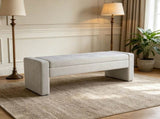 50" Modern Upholstered Storage Bench with Tufted Seat, Fabric Ottoman Bench for Bedroom, Entryway, W5325P426827