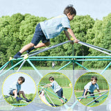 13ft Geometric Dome Climber Play Center, Kids Climbing Dome Tower , Rust & UV Resistant Steel N710P261138F