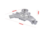 High Flow Satin Finish Long Water Pump Fits for Chevy BBC 402 502 V8 Engines Silver 1Pc 58475945