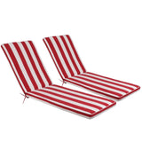 2PCS Set Outdoor Lounge Chair Cushion Replacement Patio Funiture Seat Cushion Chaise Lounge Cushion 86432140
