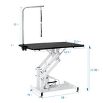 ZUN Hydraulic Dog Pet Grooming Table Heavy Duty Big Size Z-Lift Pet Grooming Table 38948462