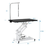 ZUN Hydraulic Dog Pet Grooming Table Heavy Duty Big Size Z-Lift Pet Grooming Table 38948462