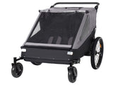 2 in 1 Kids Bike Trailer and Stroller for 1 to 2 Children, Jogging Function, Foldable Compact W1364P417578