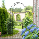 Steel Garden Arch with Gate 70695241