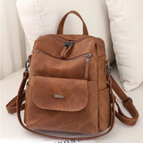 Backpack Purse for Womens, Waterproof PU Leather Backpacks Handbags, Ladies Casual Shoulder Bags 72104420