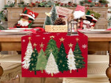 Christmas Table Runner 13x72 Inch, Xmas Trees Snowflakes Holiday Decorative Farmhouse Table 70768110