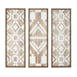 Two-tone Geometric 3-piece Wood Wall Decor Set B03597681