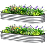 ZUN Garden Bed、 Galvanized Planter 88300818